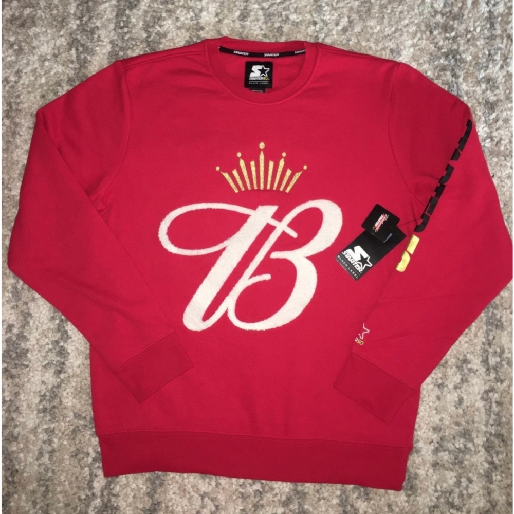 New! Starter Pullover Men’s L Embroidered B Retails $90